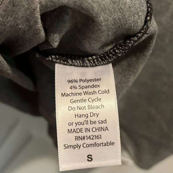 Lularoe Julia Womens Fitted Sheath Dress Heather Gray Black Sleeves Size S NWT - Picture 3 of 6